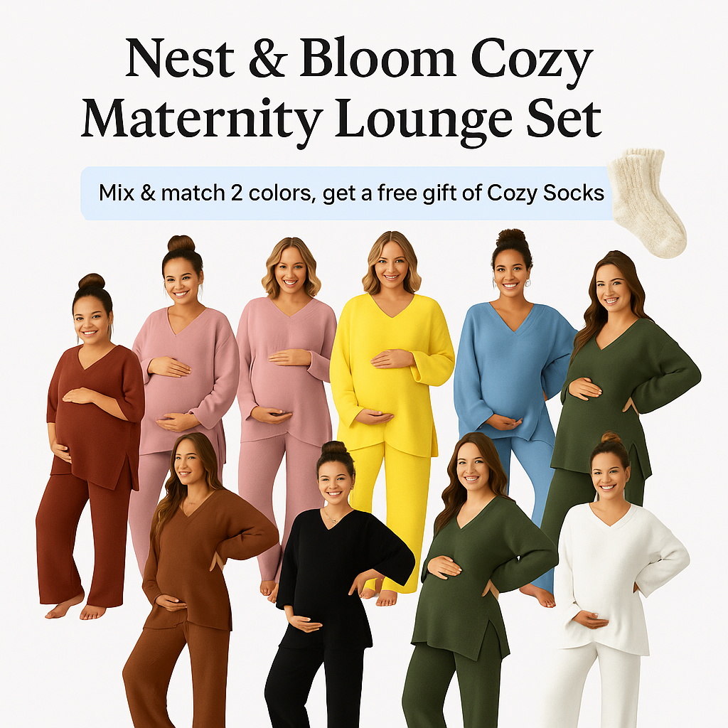 Nest & Bloom Cozy Maternity Lounge Set